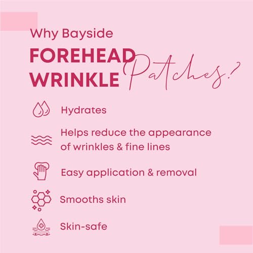 forehead wrinkle patches  non-invasive reusable skin care solution  fine lines and wrinkles smoothing  pairs with eye patches and face tape  long-lasting skin pads for a smoother look  pack of 2