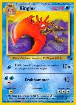 Pokemon - Kingler (38) - Fossil