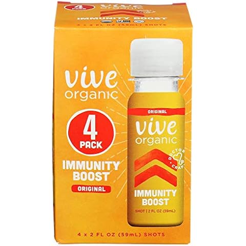 Vive Organic Organic Original Immunity Boost Shot 4 Pack, 2 FZ Cover