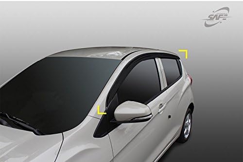 SAFE Smoked Window Visor 4p for 2016-2019 Chevrolet Spark