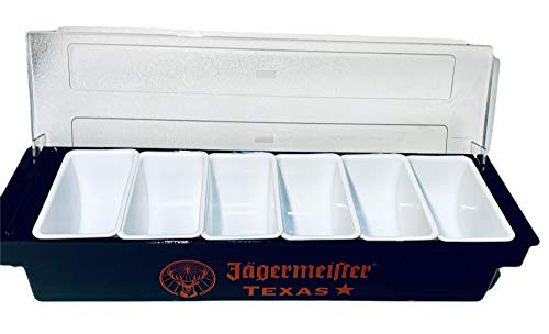 Jagermeister Texas 6 Compartment Bar Condiment Caddy | New