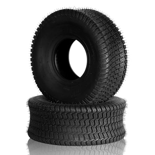 AutoForever Set of 2 20x8.00-8 Lawn Mower Turf Tires 20x8x8 Garden Tractor Golf Cart Tires Tubeless 4 PLY