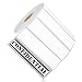 OfficeSmart Labels ZR1400100-4 x 1 Inch Removable Zebra Compatible Direct Thermal Labels (4 Rolls, White, 1375 Labels Per Roll, 1 inch Core)