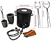 16KG(35LBs) Single Burner Propane Smelting Furnace Kit with 2 in 1 Foundry Crucible Tongs for Melting Metal