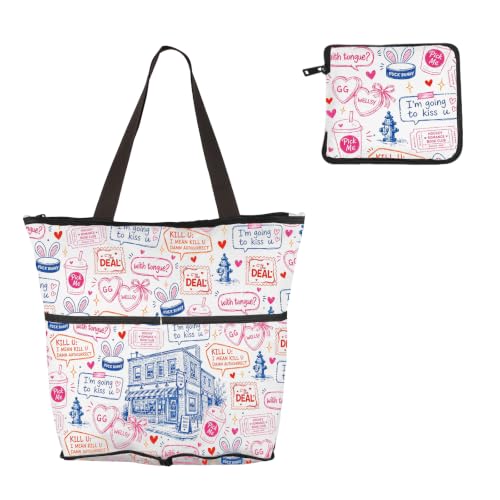 WSNANG Hockey Romance Foldable Bag