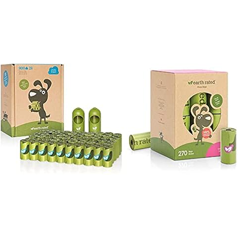 Earth Rated 900 Pack Extra Thick Dog Poo Bags Cover