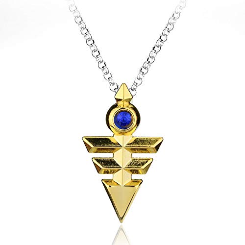 Zozu Arcv 3D Yu-Gi-Oh Necklace Anime Yugioh Millenium Yugi Muto One Thousand Yuma Tsukumo Pendant Jewelry Toy Necklace (Gold)
