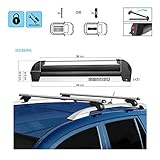  BARRE PORTASCI PORTATUTTO COMPATIBILE CON SUZUKI IGNIS 16 > 4 PAIA SCI 2 SNOWBOARD ALLUMINIO SERRATURA PORTA TUTTO 120 CM