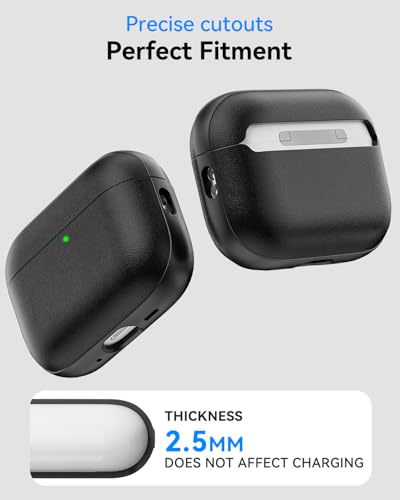 TNSNK for AirPods Pro 3 Case, TNSNK Leather-Like Texture Hard Shell - image 4