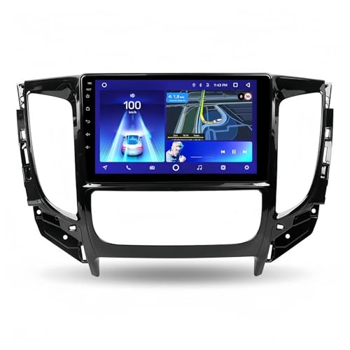 Navegación GPS para Coche para Mitsubishi L200 5 2015-2019 para Coche con Reproductor de vídeo, navegación GPS y Android 10 (sin Formato 2DIN)(L200 5 CC2P 32G-B)