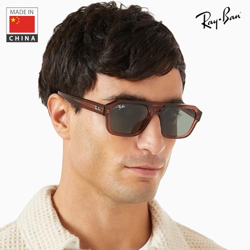 Image of Ray-Ban RB4397 CORRIGAN BIO-BASED Square-Round Shaped Sunglasses for Men & Women with Official RAYBAN Eyewear Kit