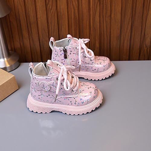 Girls Glitter Combat Boots Lace Up Ankle Booties Sparkly Fashion Casual Party Outdoor Non Slip Shoes3
