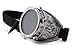 Produktbild morefaz Welding Cyber Goggles Schutzbrille Schweißen Goth Cosplay Steampunk Cosplay Goth Antique Victorian with Spikes Includes Free Set Lense Shades UV400 Protection (TM) (One Eye Gray)