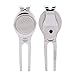 VGEBY Divot Tools, Divot Repair Tool with Magnetic Ball Marker(D102 Silver) Supplies Divot Tool with Pocket Clip Divot Tool