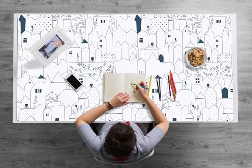 Sous-main de bureau vinyle PVC protection des surfaces 120x60 cm