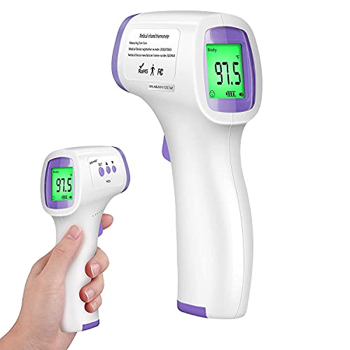 Forehead Infrared Thermometer for Adults, Non Contact Infrared Baby Thermometer for Fever, Body Thermometer and Surface Thermometer 2 in 1 Dual Mode Medical Infrared Thermometer