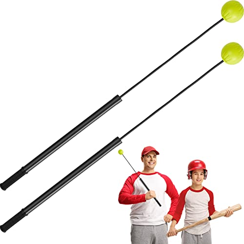 Deekin Baseball Hitting Batting Swing Trainer Hitting Stick Batting Trainer Swing Stick For Batting Practice Baseball Hitting Trainer Swing Trainer For Baseball And Softball Training (2 Pcs) #TOP23