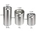 Minibarril de cerveza de acero inoxidable, incluye asas dobles, ideal para el...