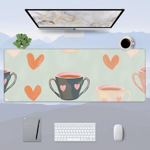 Grand tapis de souris antidérapant pour protéger le bureau et stabiliser le clavier