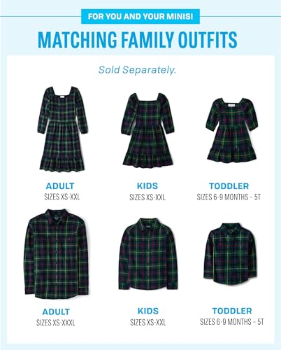 The Children's Place,Long Sleeve Plaid Dress,XLarge (14)4