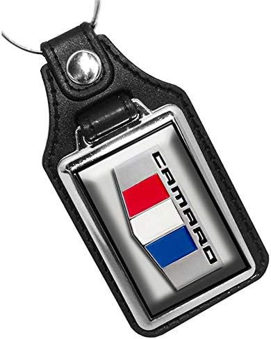 Brotherhood 2016 Compatible with Camaro Emblem Design Silver Ice Keychain Key Holder Key Ring For Men Heavy Duty Car Keyring For Men and Women🗝️