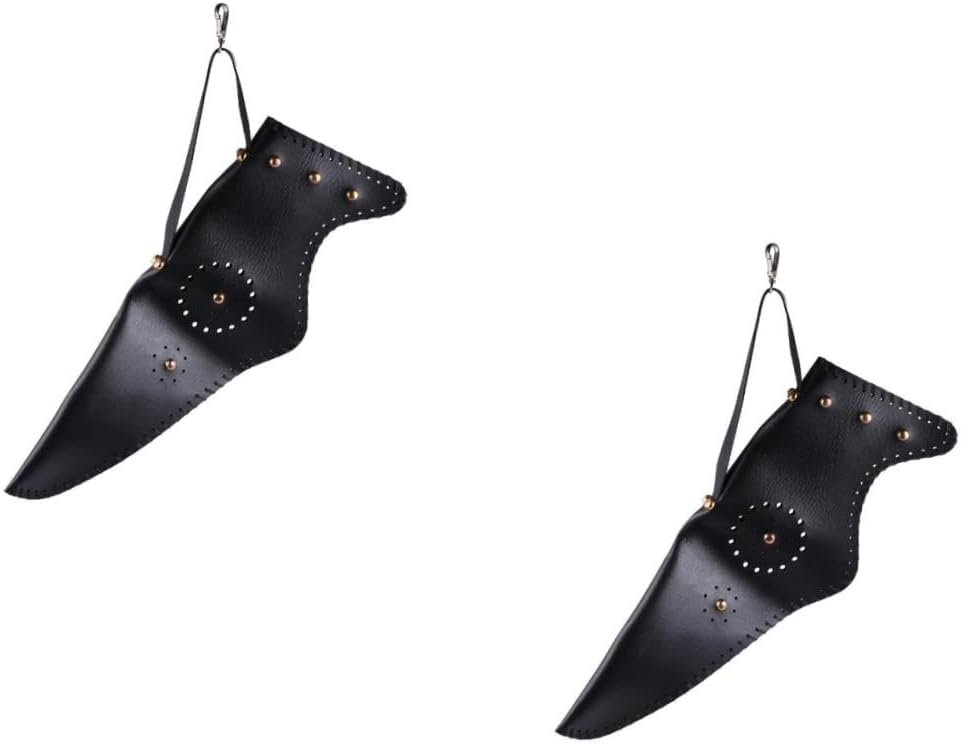 POPETPOP Archery Bag Pocket Quiver Back Quiver Hunting Quiver Arrows Quiver Bag Quiver Holder Leather Black