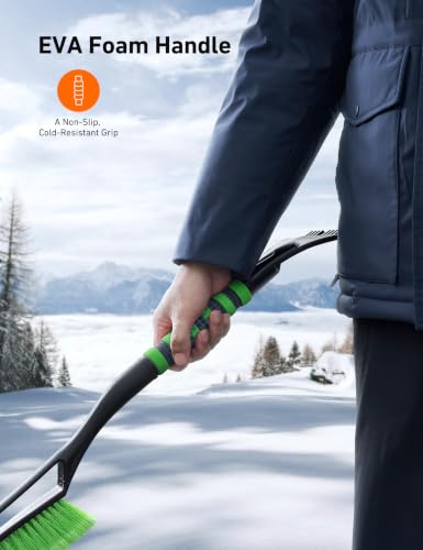 Image of AstroAI 27 inch 2-in-1 Detachable Snow Brush & Ice Scrapers for Car Windshield