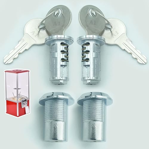 Lock and Key for Northwestern Machine - Gumball Machines Flat Key Lock