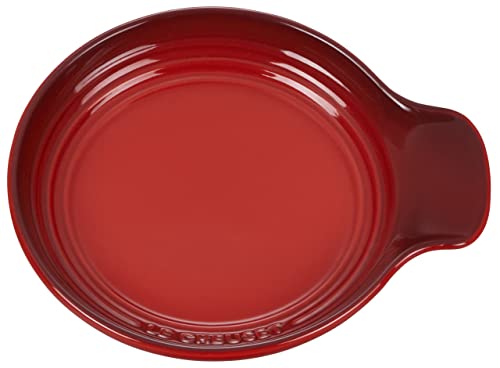 Le Creuset Signature Stoneware Spoon Rest, 6 Inches, Cerise #TOP1