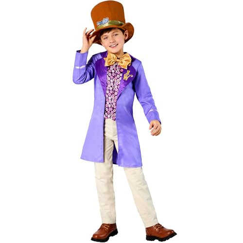 Rubies Official WB Willy Wonka Childrens Costume Kids Fancy Dress Size Age 9-10 Halloween