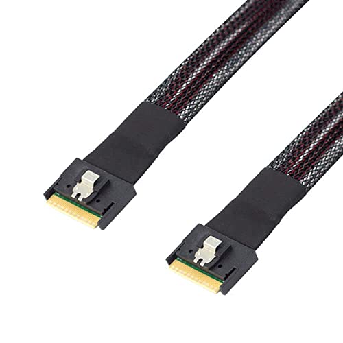 Cable SlimSAS SFF-8654 8i PCIe 4.0 con transferencia de datos ultra rápida