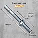 Party Animals 3/8 x 7 Inch Wedge Anchor, 50 PCs Zinc-Plated Industrial Anchor Bolts for Cement, Concrete