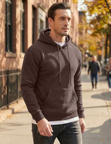Image of JMIERR Mens Casual Oversized Hooded Collar Drawstring Cotton Hoodies Pullover Sweatshirts Casual Long Sleeve Shirts