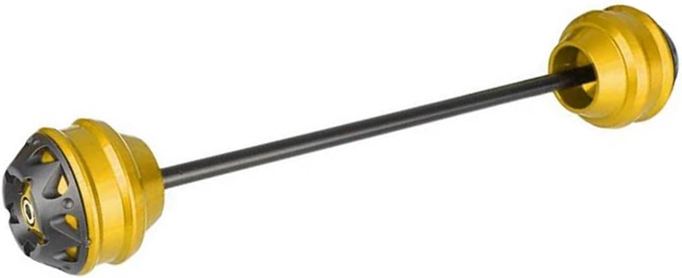 Motorcycle Wheel Protector Motorcycle Front Rear Wheel Fork Slider Axle Crash Protector Cap for H-ONDA VFR1200X 2010 2011 2012 2013-2017(Gold)