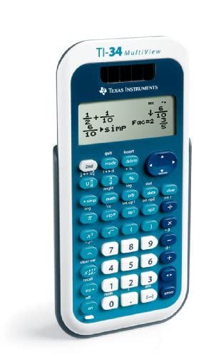 Texas Instruments MultiView TI-34 Calculatrice Scientifique – 4 Ligne (s) – 16 caractères (s) – LCD – énergie Solaire, Alimentation par Batterie 34 MV/TBL/1L1/A