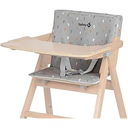Tronas Roba Safty 1st cojín Trona Nordik, cojín para Nordik Trona madera plegable, Fácil de limpiar, color Warm Grey