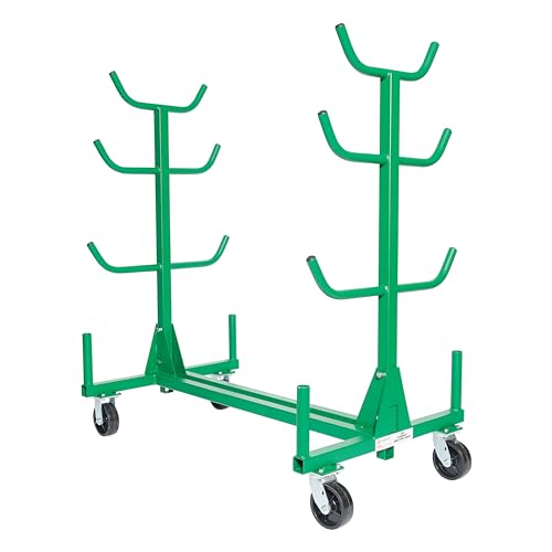 Greenlee 668 Mobile Material Handling Conduit and Pipe Rack with 603 Casters