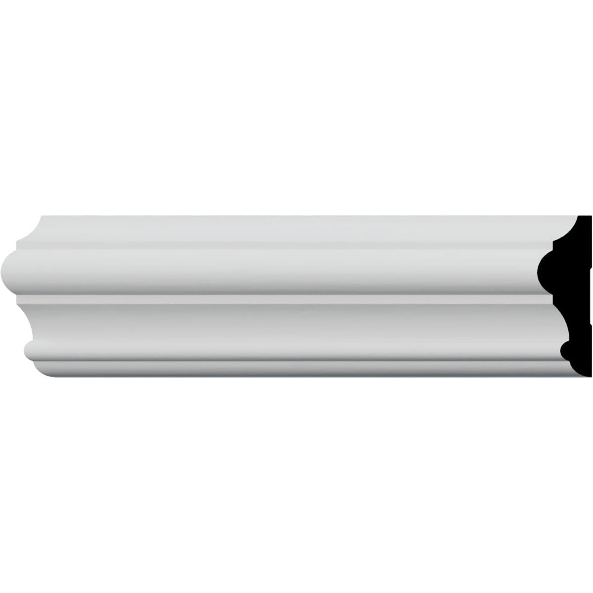 Photo 1 of ***STOCK PHOTO FOR REFERENCE ONLY*** - Americraft Chair Rail Moulding, 1"D x 3 1/2"W x 96"L, Primed Finger-Joint Pine