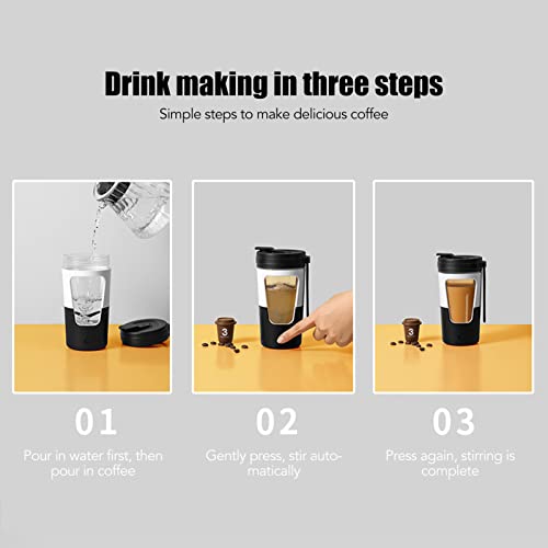 Tnfeeon Automatic Self Stirring Coffee Cup Electric Magnetic Stirring Coffee Mug Sports Water Bottle USB Charge for DIY Drinks Gifts Drinkware - Image 2