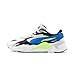 PUMA Basket Blanche Bleu Verte Homme RS-X Puzzle Soft