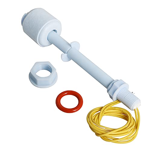 Aopin Liquid Level Switch Sensor PP, Water Liquid Level Sensor Float Switch, Plastic Ball Float Controller for Water Pump Fish Tank Cistern Sump Filter Aquarium Swim Pool Garden Pond Liquid 1 Pcs