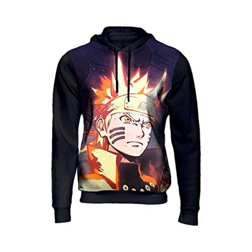 Blusa De Frio Moletom Naruto Shippuden Anime Top Full 3d 114 Preto Cor: Preto; Tamanho: P
