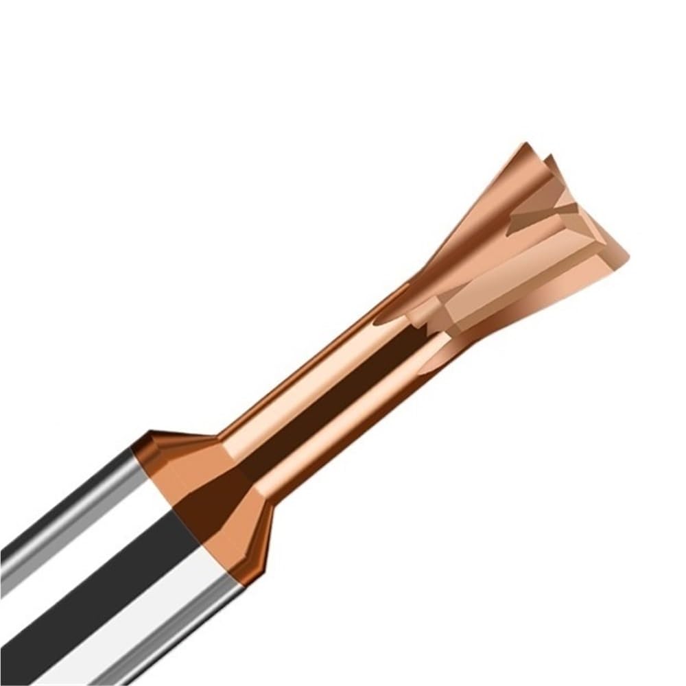 Herramienta para cortar metales Fresa de cola milano HRC55 for ranurado acero, fresa con recubrimiento nanométrico for equipos CNC precisión (1 pieza)