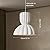 Auoriflex 15.7in Wabi-Sabi Pendant Lights White Modern Japanese Lamp Kitchen Island High-Density Polystyrene Chandelier for Dining Living Room Bedroom Restaurant Hanging Lamp