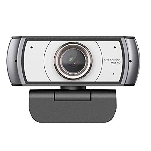 AGGJ HDデスクトップウェブカメラ、1080P会議ウェブカメラ、会議やビデオ通話、内蔵マイク、家庭に適しBLACK、コンピュータ機器のためのコンピュータのラップトップカメラ