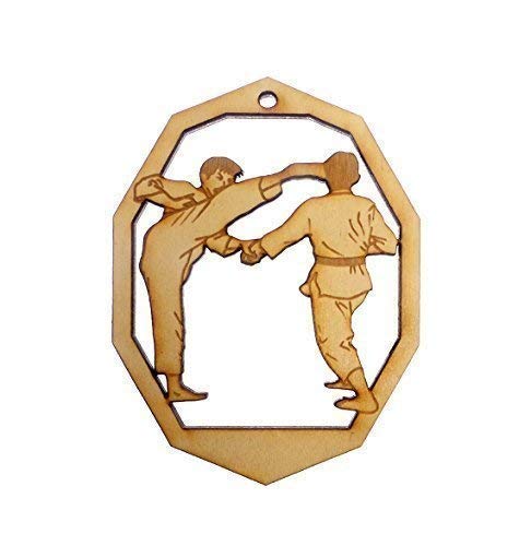 karate christmas ornament boy