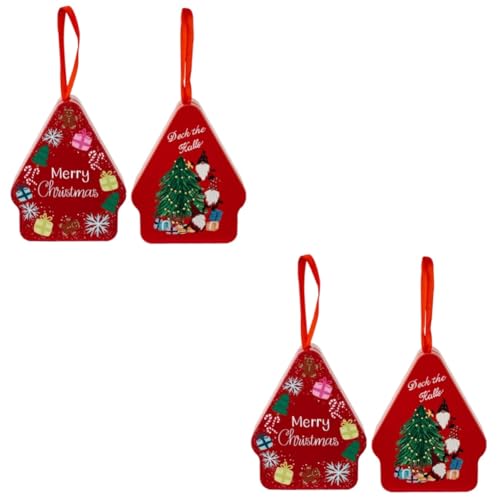 Cajas de hojalata navideñas para guardar dulces galletas y recuerdos decorativos de fiesta