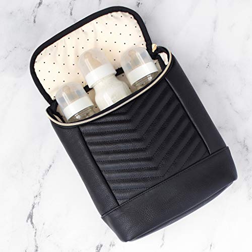 Itzy Ritzy Insulated Bottle Bag – Keeps Bottles Warm Or Cool - Holds 3 Bottles And Features Interior Pocket For Ice Pack (Not Included), Jetsetter #TOP5