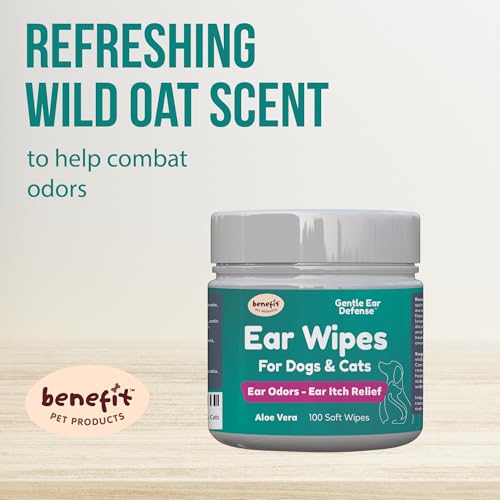 Benefit Pet Products Dog Ear Wipes - Ear Cleaner for Dogs to Prevent Infections, Itching & Odor - Aloe & Eucalyptus, Grooming Wipes - 100 Count - Image 5