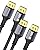Stouchi 2 Packs Displayport 2.1 Cable 6.6FT, 80Gbps [16K@60Hz, 8K@120Hz, 4K@240Hz, 1080P@360Hz] HDR, HDCP, DSC 1.2a, FreeSync G-Sync DP Cable for Gaming Monitor, RTX 5090, RX 9070, RTX 6000 Ada